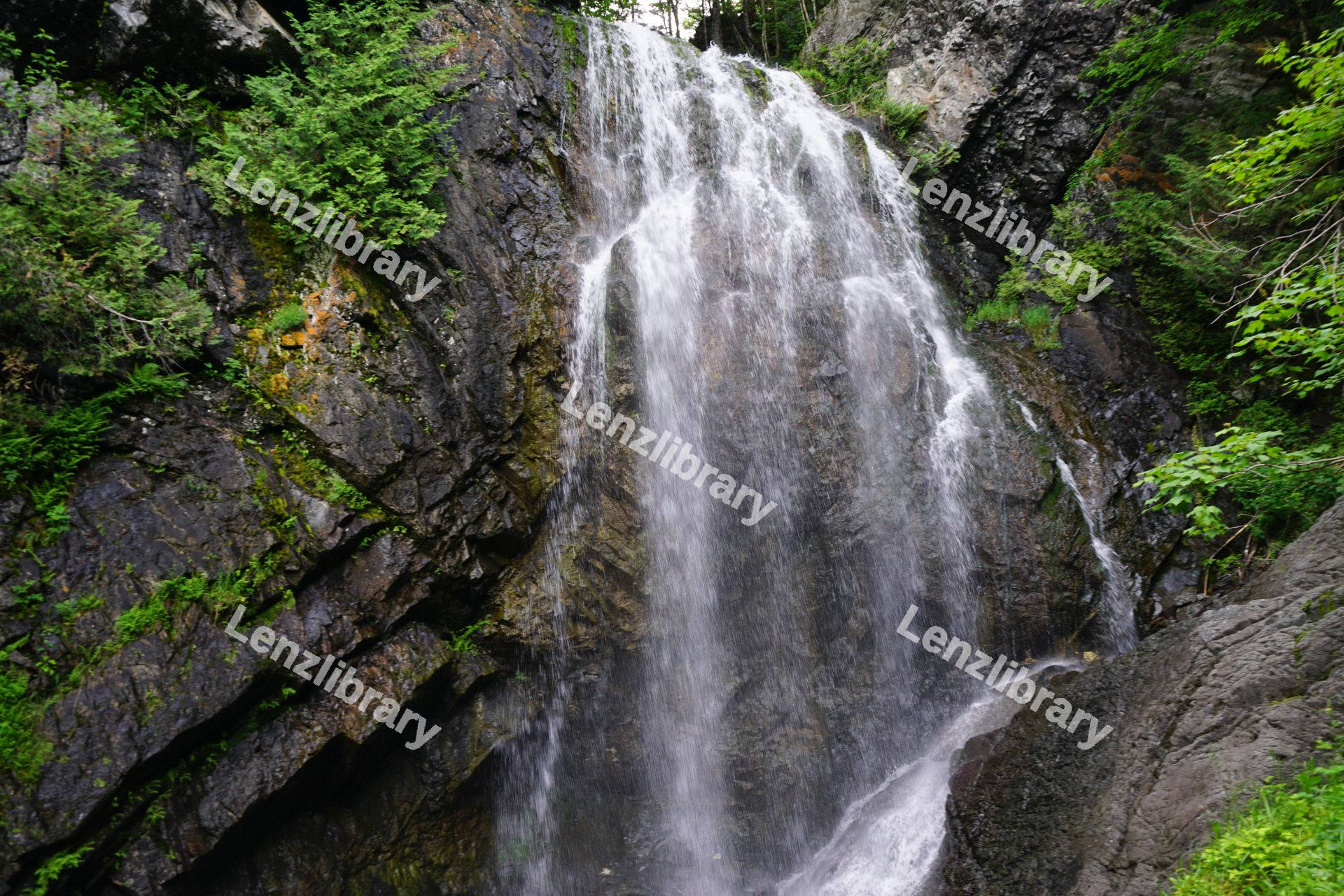 Waterfall on the rocks